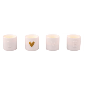 Tealight holder set "LOVE" by Räder