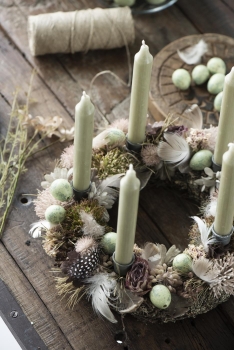 Stick Candle "Dusty Green" by Ib Laursen