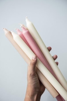Stick candle long "sand" by Ib Laursen