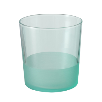 Drinking Glass Turro – Modern Turquoise Water Glass with Matte-Glossy Finish 380 ml