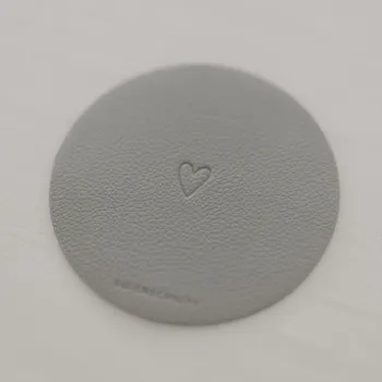 Wendbare Untersetzer Herz – Grau (2er Set)