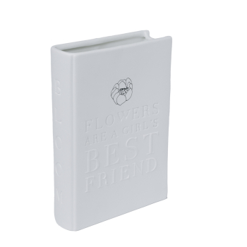 räder Nature Stories Vase "Bloom" – Elegant Porcelain Book Vase (18.5 cm)