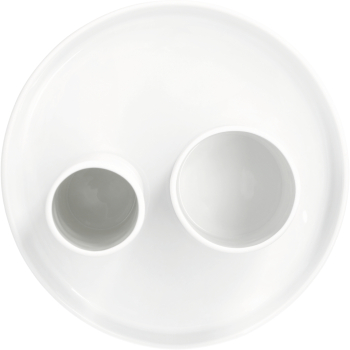 Preview: "Glücksmoment" Vase – Elegant Porcelain Ensemble in White H: 16.4 cm
