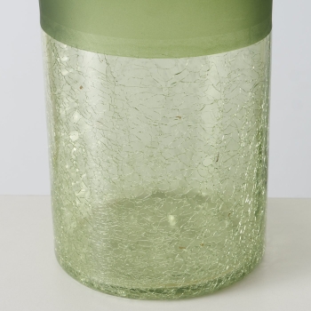 "Meredith" vase green made of glass