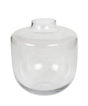 Kaheku Vase Migno – Elegante Klarglasvase in bauchiger Form (Ø 20 cm, H 21,5 cm)
