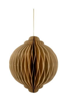 Honeycomb Paper Bauble – Brown – 30 cm