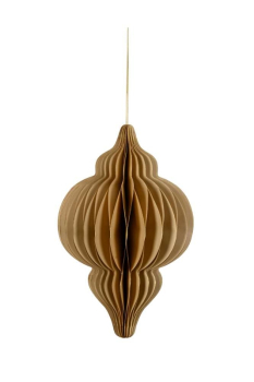 Honeycomb Paper Bauble – Brown – 30 cm