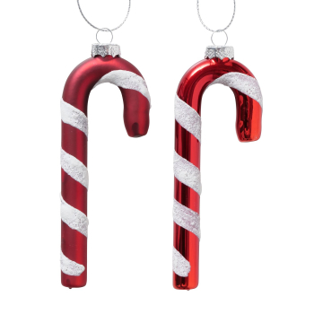 Weihnachtsanhänger „Candy“ – Zuckerstange aus Glas
