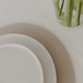 Eulenschnitt Wendbares Platzset "Das Leben ist schön"