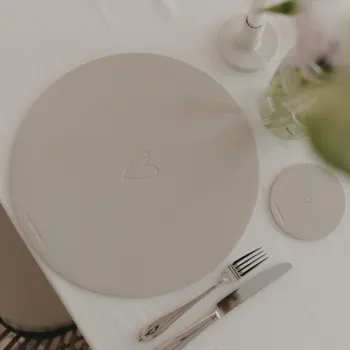 Eulenschnitt Wendbares Platzset "Das Leben ist schön"