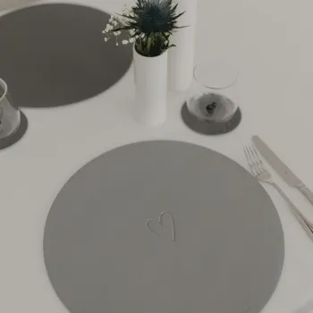 Preview: Eulenschnitt Wendbares Platzset "Wie schön dass du da bist"