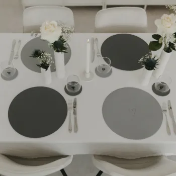 Preview: Eulenschnitt Wendbares Platzset "Wie schön dass du da bist"