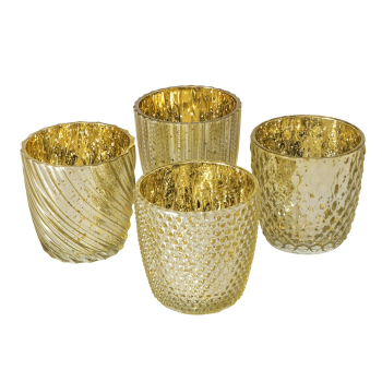 Windlicht "Matia" gold, Set