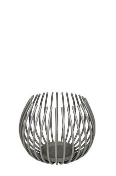 Windlicht, Kerzenhalter "Lova"  grau in 2 Größen