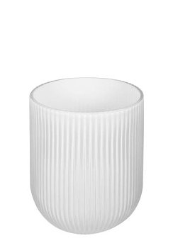 Windlicht, Vase "Relax" weiß