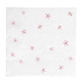 Preview: Servietten "Little Flowers rose" von Bastion Collections
