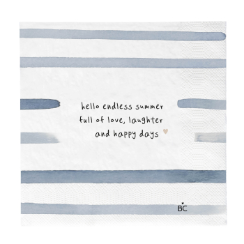 Servietten "Stripes Summer Blue" von Bastion Collections