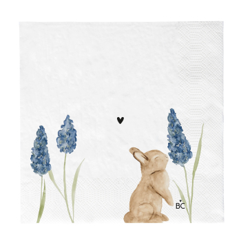 Servietten "Bunny with flowers" von Bastion Collections