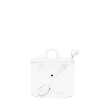 Zuckerdose aus Glas von Bastion Collections