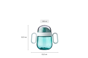 Anti-drip tumbler "Turquoise"