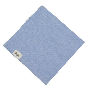 Sustainable Light Blue Cloth Napkin – Recycled Cotton with Linen Look 45x45 cm
