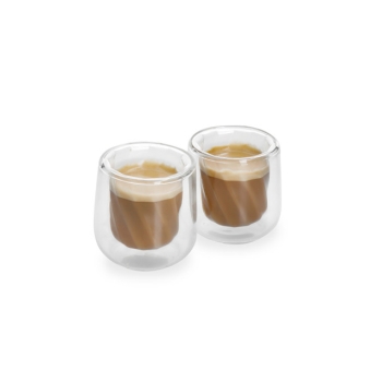 Espresso glass double-walled in a set