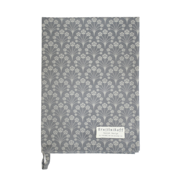 "Flowers Dusty Blue" Tea Towel – Cotton Kitchen Towel with Floral Pattern 50x70 cm