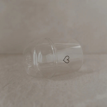 Double Wall Jar with Heart, Heart Jar 300ml