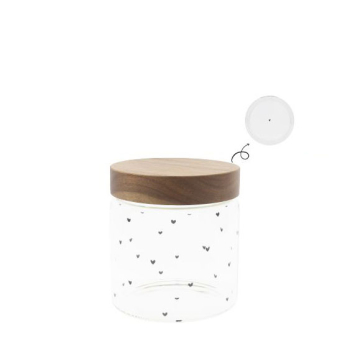 Preview: Vorratsglas "Storage und Hearts allover" von Bastion Collections