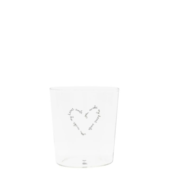 Trinkglas "You make my heart smile" von Bastion Collections
