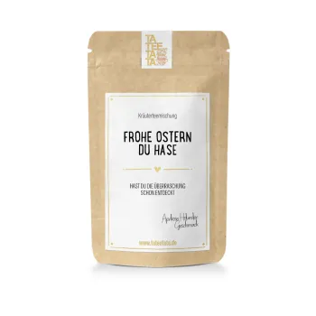 Kräutertee "Frohe Ostern du Hase" Ostertee