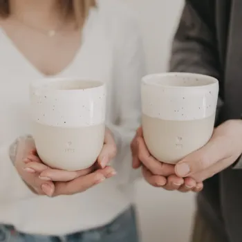 Eulenschnitt Becher Mrs. – Hochzeitsgeschenk