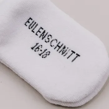 Eulenschnitt Babysocken Kleiner Bruder – Weiche Erstlingssocken Gr. 16-18