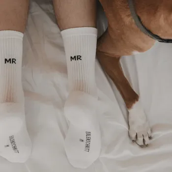 Preview: Eulenschnitt Socken Mr. – Hochzeitsgeschenk