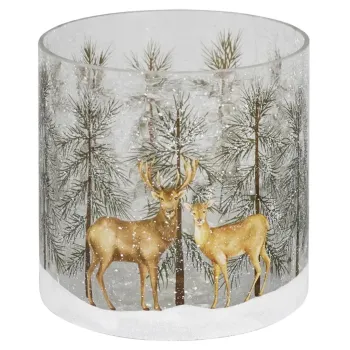 Windlicht "Akron" Hirsche von Kaheku