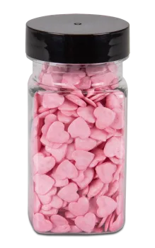 Städter Edible Sprinkles Hearts – Charming Pink Sugar Hearts for Cakes & Pastries (50 g)