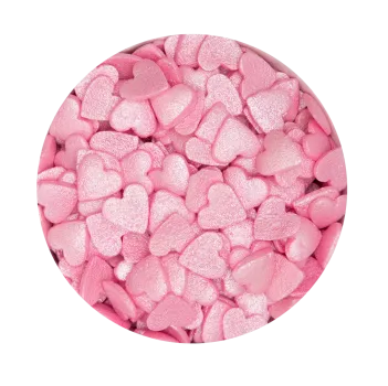 Städter Edible Sprinkles Hearts – Charming Pink Sugar Hearts for Cakes & Pastries (50 g)