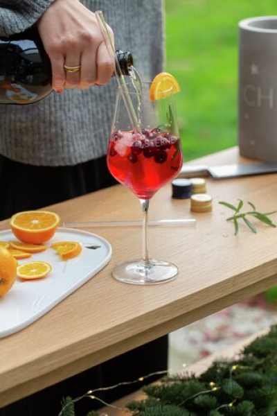 Räder Design Weinglas „Ich seh Sterne“ – Edles Wein-Glas mit Gold-Brillantdruck
