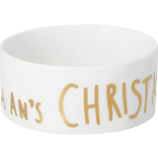 Räder Design Winterlight "Ich glaub' noch ans Christkind" – Porcelain Tealight Holder with Gold Print