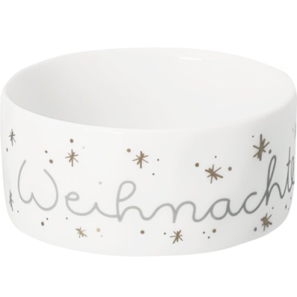 Räder Design Winterlicht „Ist schon wieder Weihnachten?“ – Porzellan-Windlicht mit Gold-Brillantdruck