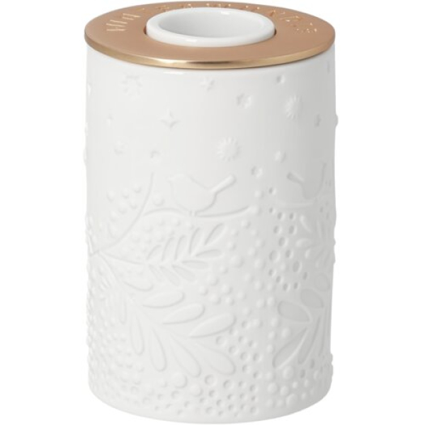 Räder Design Candle Holder "Winterwunder" – Porcelain Taper Candle Holder with Gold Print