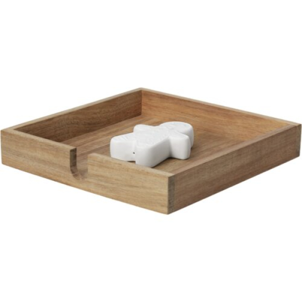 Räder Design Serviettenhalter „Lebkuchenmännchen“ – Porzellan-Serviettenbeschwerer