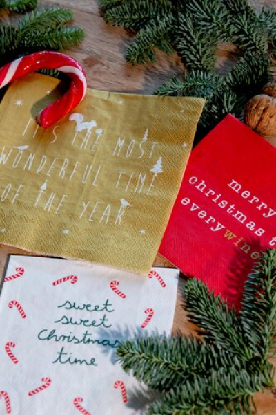 Räder Design Lunch Napkins "It's the most wonderful time of the year" 33x33 cm – 20 Paper Napkins