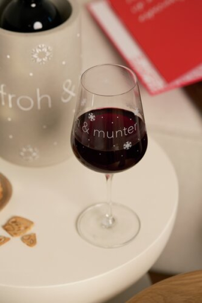 Räder Design Weinglas „Froh und munter“ – Elegantes Weißwein- & Rotweinglas