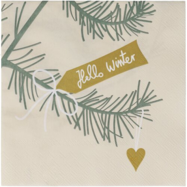Räder Design Lunchservietten „Hello Winter“ 33x33 cm