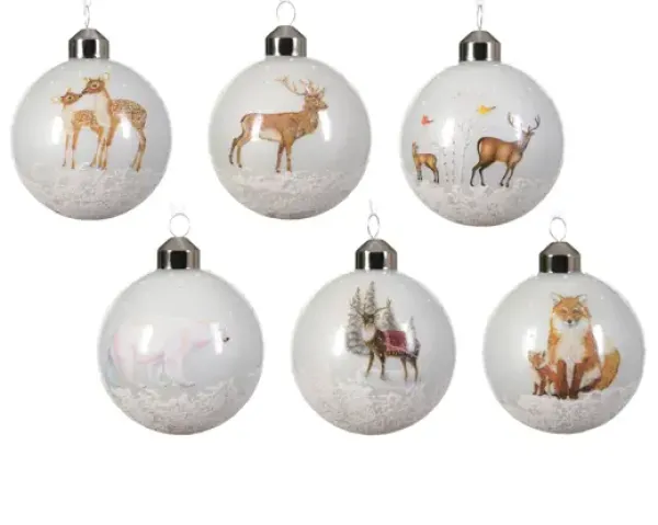 Christbaumkugel, Weihnachtskugel Tiere