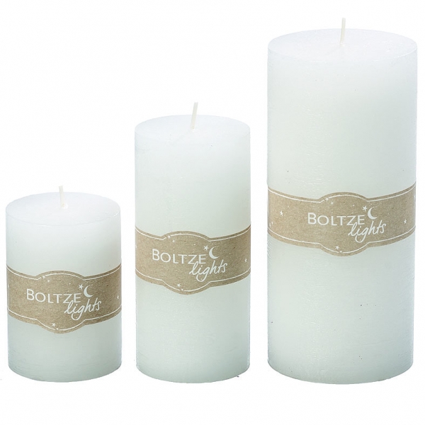 Candle white 15cm
