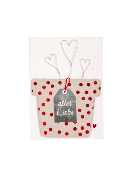 Card Flower Pot "All the Love"
