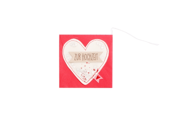 Mini Heart Card. To the wedding