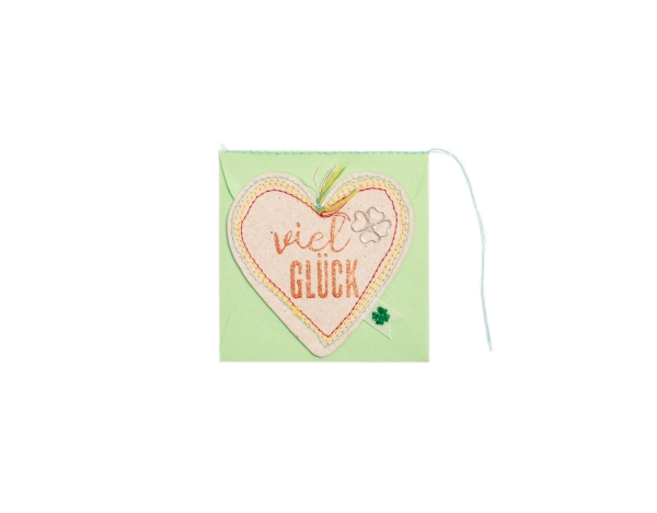 Mini Heart Card. Good luck